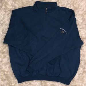 Blue Nike Golf quarter zip-up